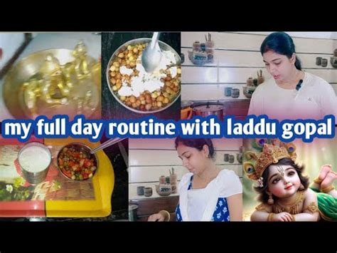 Full Day Routine With Laddu Gopal Morning Routine After Walk Yoga