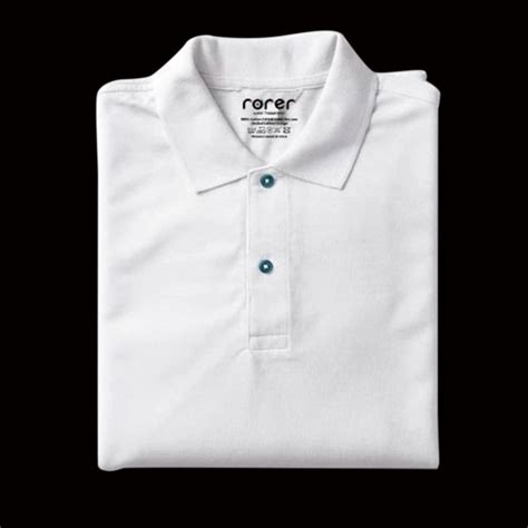 Polo Neck Half Sleeve Rarer Plain White Cotton T Shirt At Rs In