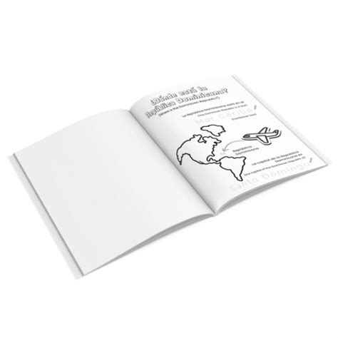 Spanish Coloring Book For Kids Lets Go To Dominican Republic