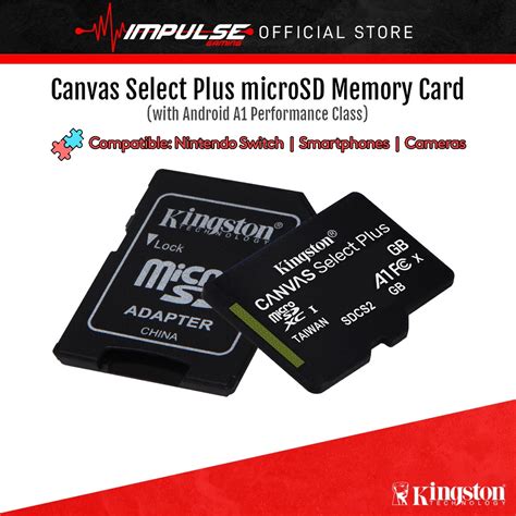 Kingston Canvas Select Plus 100R MicroSD 100MB S Class 10 UHS I Card