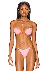 LSPACE L Space X TESSA BROOKS Nico Bikini Top In Crystal Pink Sunbeam