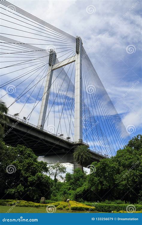 Vidyasagar Setu, Longest Cable - Stayed Bridge In India Stock Photo ...