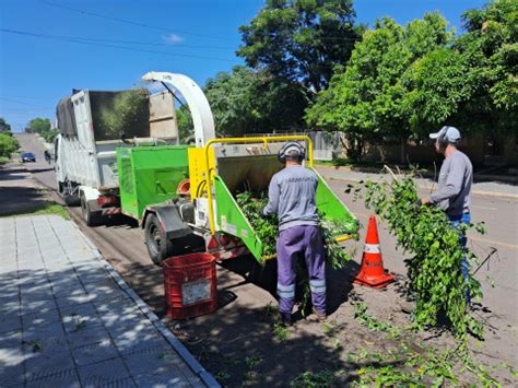 Cronograma De Recolha E Tritura O De Galhos Segue Em Andamento