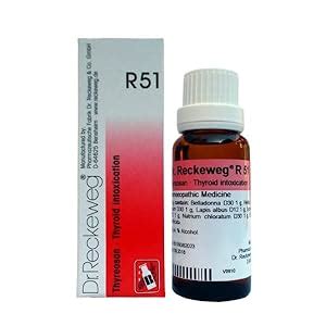 Buy Dr Reckeweg R Thyroid Intoxication Ml Reckeweg Online At Low