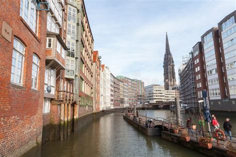 Hamburg Downtown Cityscape Germany Editorial Photography Image Of