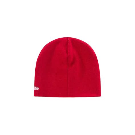 Supreme New Era Script Beanie Fw Redsupreme New Era Script Beanie