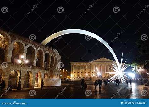 Arena De Verona Com Cometa Foto De Stock Imagem De Vista 63961670