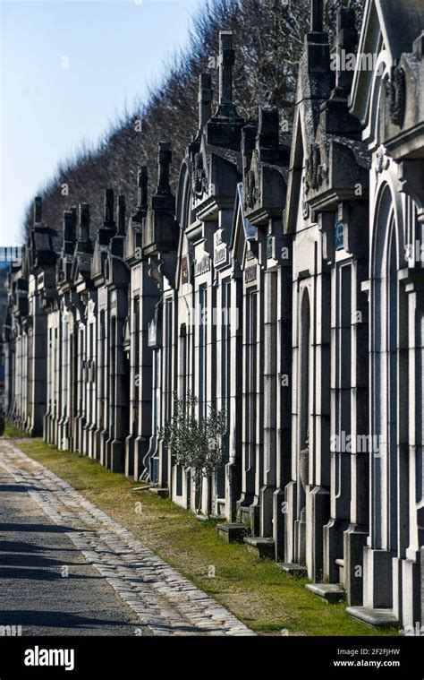 French Monuments Tombs In The Cemetery French Cemetery Architecture