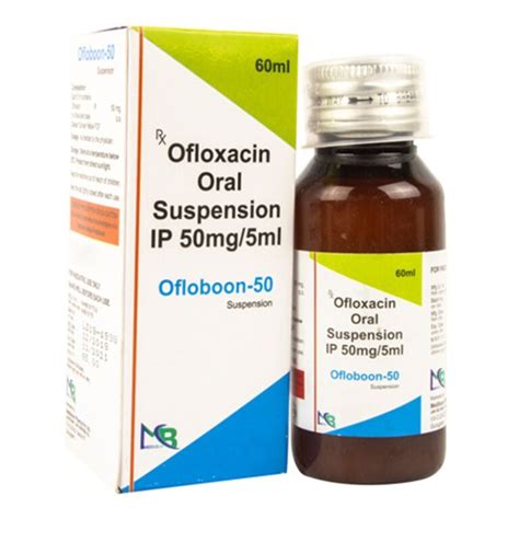 Ofloxacin Oral Suspnsion IP 50mg 5ml Mediboon Pharma