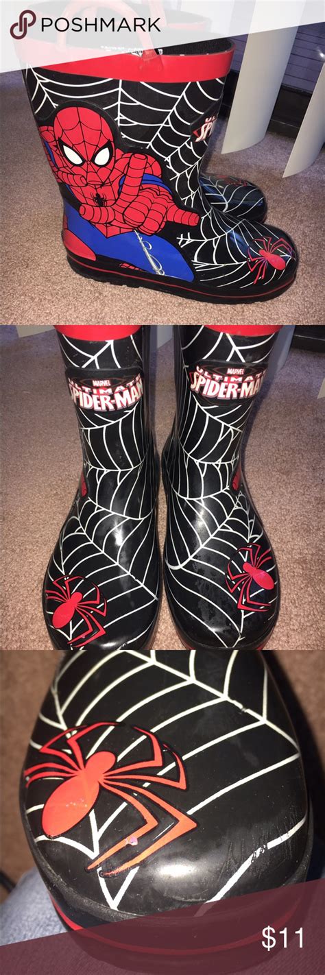 Spider-Man Rain Boots | Boys rain boots, Rain boots, Boots