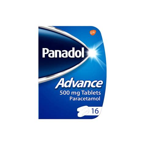 Uk Imported Panadol Paracetamol Tablets Pain Relief 500mg Advance 16s