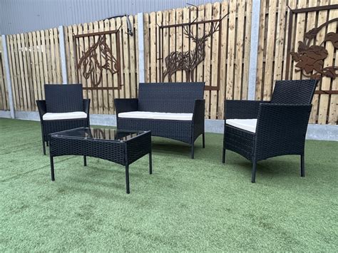 9 Piece Rattan Cube Dining Set — Monahans Fuels And Garden Centre