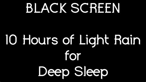 Sleep Instantly With The Sounds Of Light Rain 10 Hours Of Light Rain