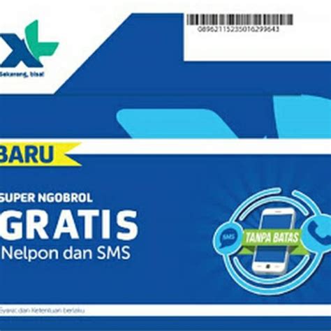 Jual Kartu Perdana XL Super Acak 0k Segel Juli Belum Registrasi Kartu