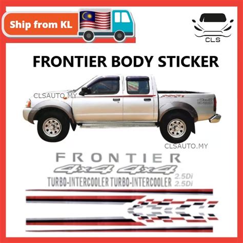 Nissan Frontier Car Side Body Sticker 1 Set Pelekat Frontier Stiker