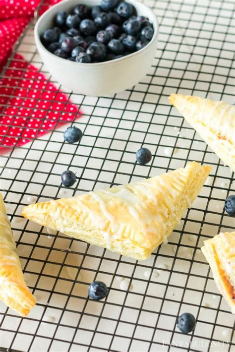 Easy Blueberry Turnovers - Using Puff Pastry and Canned Pie Filling!