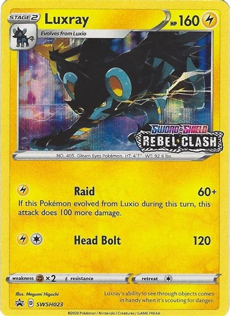 Luxray SWSH023 Prerelease SWSH Sword Shield Promo Cards Pokemon