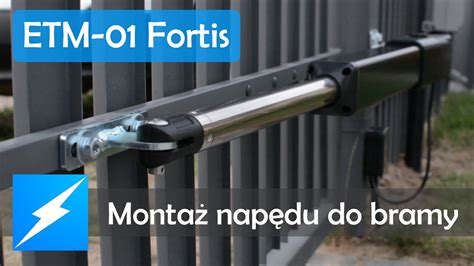 Montaż automatu do bramy skrzydłowej ETM 01 Fortis Elektrobim pl