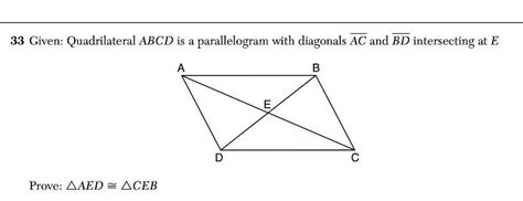 [answered] 33 Given Quadrilateral Abcd Is A Parallelogram With Kunduz