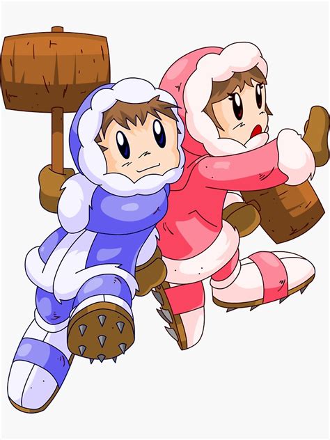 "Ice Climbers Popo & Nana" Sticker by trakker1985 | Redbubble