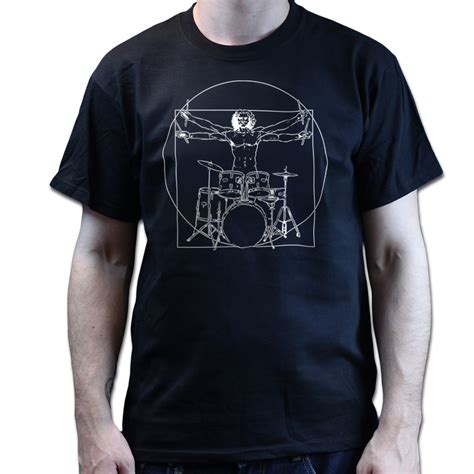 Vitruvian Drummer Zildjian Pearl Paiste T Shirt Electronic Drumkit Drum