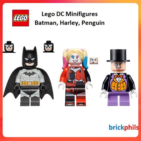 Lego Dc Minifigures Batman Harley Penguin Shopee Philippines