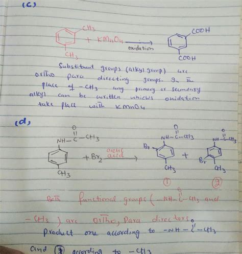 Solved Complete The Following Reactions By Writing The Structures Of