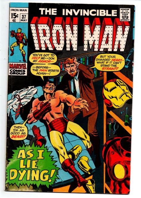 Invincible Iron Man 37 Sal Buscema Don Heck 1971 Fn Comic