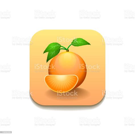 Ilustración de Naranja Mandarin Fruit Food Fruit Logotipo Vector Símbolo Icono Diseño Estilo y ...