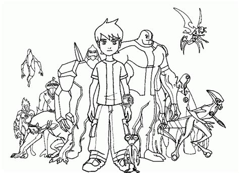 20 Free Printable Ben 10 Coloring Pages