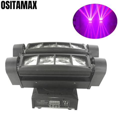 Luz LED de araña con cabezal móvil 8x10w RGBW 4 en 1 efecto de