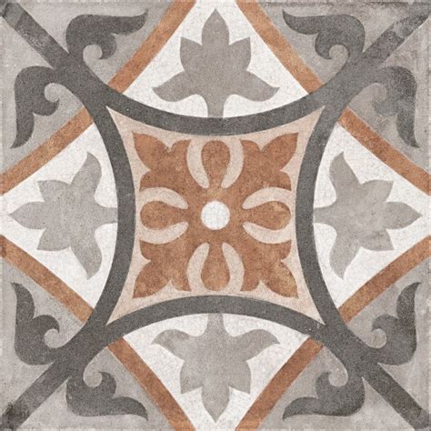 Плитка Керамогранит Cersanit Carpet CP4A452 пэчворк многоцветный рельеф ...