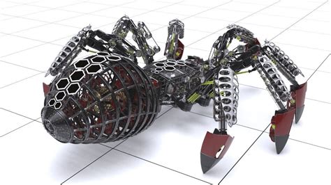 Mechanical Spider 3D Model CGTrader