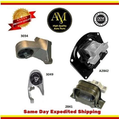 Engine Motor Trans Mounts Set Pcs Fits Chrysler Sebring Dodge