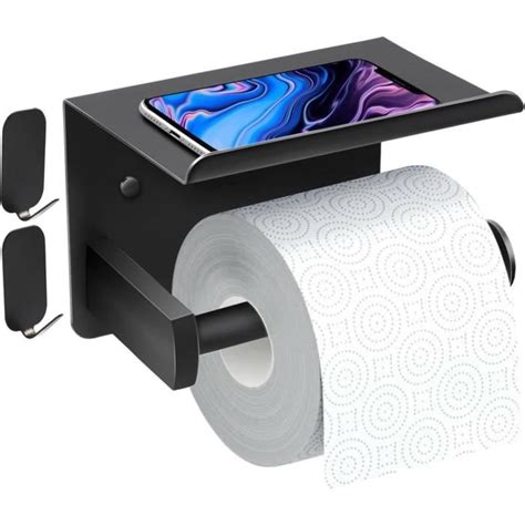 Porte papier toilette sans perçage avec étagère Support mural pour