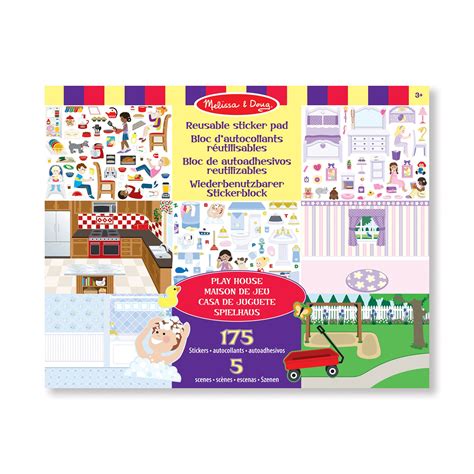 Melissa Doug Playhouse Reusable Sticker Pad Hobbycraft