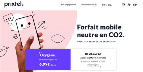 Prixtel Oxygène les meilleurs forfaits mobiles sans engagement