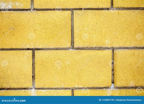 Yellow Brick Masonry Brick Wall Stock Photo Image Of Clean