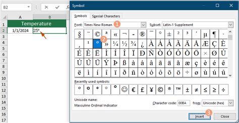 Easily Insert The Degree Symbol In Excel A Complete Guide