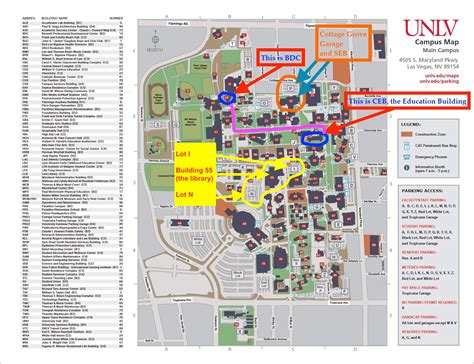 UNLV Campus Map