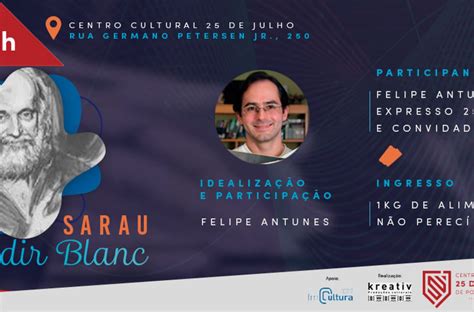 Sarau Aldir Blanc Celebra Vida E Obra Do Compositor No Centro Cultural