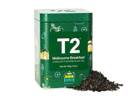 T2 Melbourne Breakfast Loose Leaf 100g Feature Tin Miss Gourmet And Co