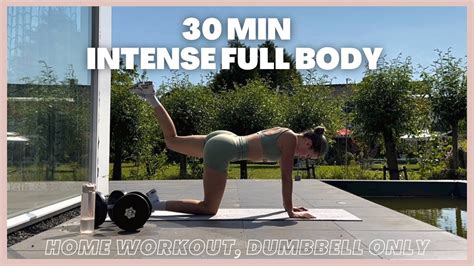 30 Min INTENSE FULL BODY WORKOUT Cardio Strength Dumbbells Jade