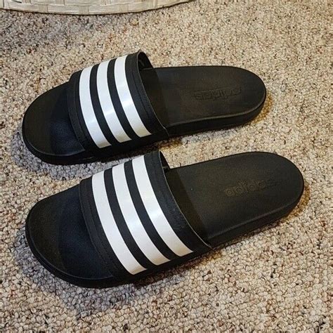 Adidas slides mens 8 cushioned foam feel - Gem