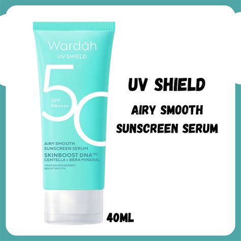 Jual Wardah UV Shield Spf 50 PA Airy Smooth Sunscreen Serum 40ml