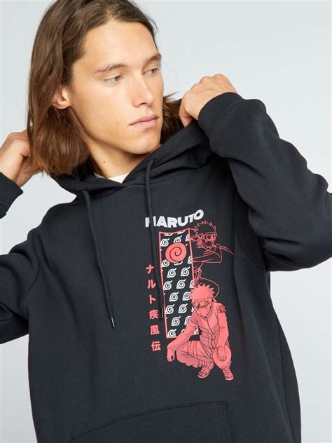 Sweat Capuche Naruto Bleu Kiabi