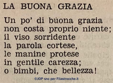 La Buona Grazia Poesia Di Teresa Romei Correggi In Filastrocche It