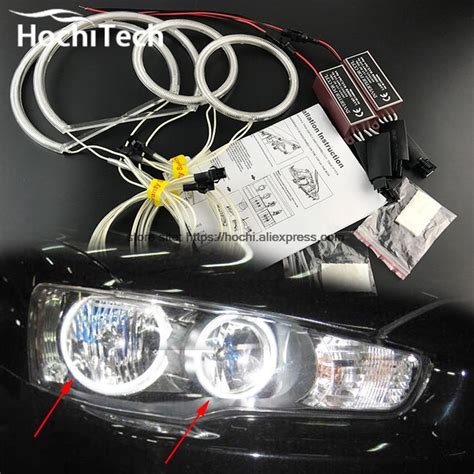 Hochitech Excellent Ccfl Angel Eyes Kit Ultra Bright Headlight Illumination For Mitsubishi