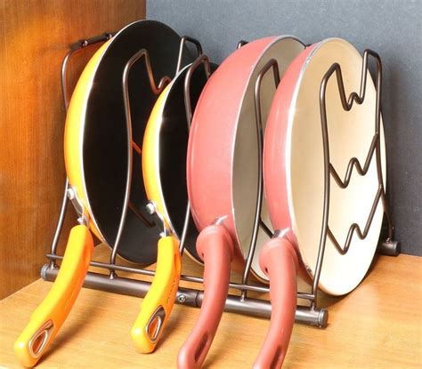 Tier Kitchen Saucepan Frying Pan Stand Holder Organiser Storage Rack