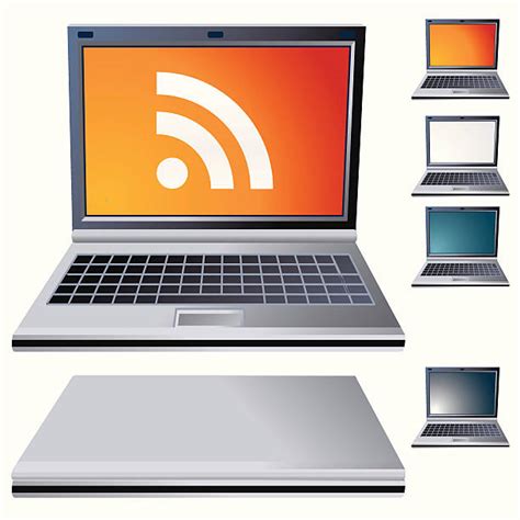 Laptop Closing Opening Computer Stock Photos Pictures And Royalty Free